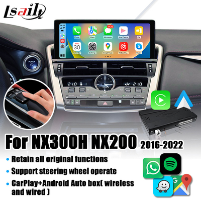 Lsailt Lexus CarPlay Interface สำหรับ NX NX200T, NX300h 2016-2022 พร้อมระบบ Linux, Mirror Link