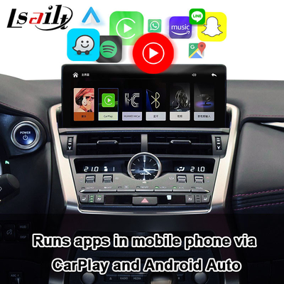 Lsailt Lexus CarPlay Interface สำหรับ NX NX200T, NX300h 2016-2022 พร้อมระบบ Linux, Mirror Link