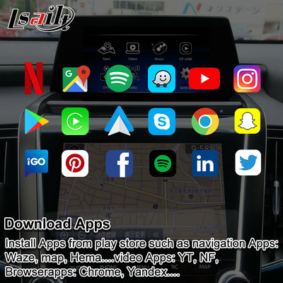 อินเทอร์เฟซวิดีโอมัลติมีเดีย Android แบบบูรณาการ OEM พร้อม CarPlay ไร้สาย, Android Auto, YouTube