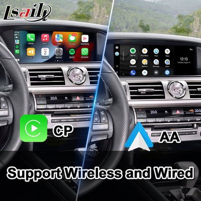 Lsailt Android อินเทอร์เฟซวิดีโอมัลติมีเดียสำหรับ Lexus LS 600H 460 460L AWD F Sport 2012-2017