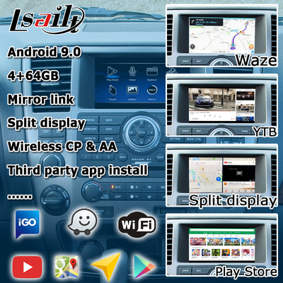 อินเทอร์เฟซวิดีโอ Android carplay กล่องอัตโนมัติ android สำหรับ Nissan Armada TA60 2008-2015