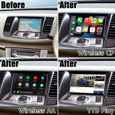 อินเทอร์เฟซวิดีโอ Android Nissan Teana J32 พร้อมระบบอัตโนมัติของ Android carplay ไร้สาย
