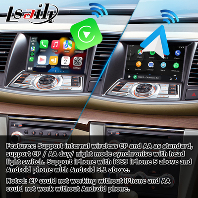 อินเทอร์เฟซวิดีโอ Android Nissan Teana J32 พร้อมระบบอัตโนมัติของ Android carplay ไร้สาย