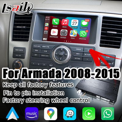 Nissan Armada TA60 ใส่ได้กับ carplay android auto บนหน้าจอโรงงาน