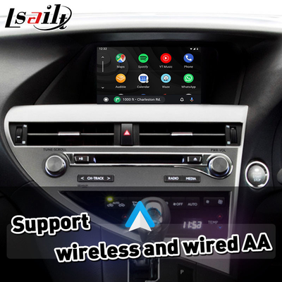 Lsait Wireless Carplay Android อินเทอร์เฟซอัตโนมัติสำหรับ Lexus RX 270 350 450h F Sport AL10 2012-2015