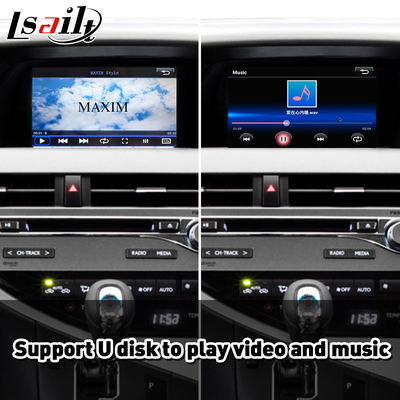 Lsait Wireless Carplay Android อินเทอร์เฟซอัตโนมัติสำหรับ Lexus RX 270 350 450h F Sport AL10 2012-2015