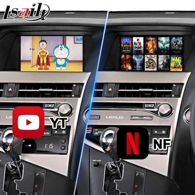 Lsailt Android Carplay อินเทอร์เฟซวิดีโอสำหรับ Lexus RX270 RX350 RX450h RX เมาส์ควบคุม 2012-2015