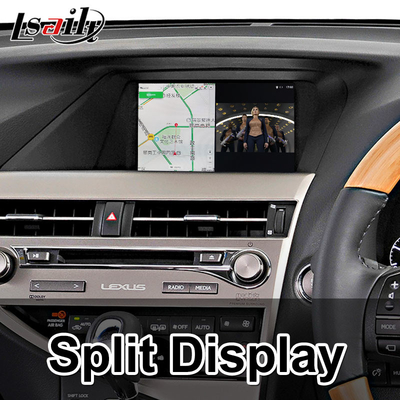 Lsailt Android Carplay อินเทอร์เฟซวิดีโอสำหรับ Lexus RX270 RX350 RX450h RX เมาส์ควบคุม 2012-2015