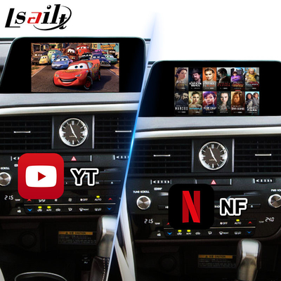 Lsailt Android Multimedia Interface สําหรับ Lexus RX200T RX350 RX300 RX การควบคุมหนู 2016-2019