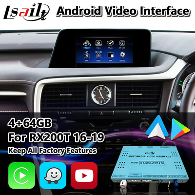 Lsailt Android Multimedia Interface สําหรับ Lexus RX200T RX350 RX300 RX การควบคุมหนู 2016-2019