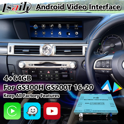 Lsailt Android Car Multimedia Interface สําหรับ Lexus GS300h GS200t GS350 GS450h GSF GS L10 2016-2020