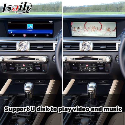 Lsailt ไร้สาย Android Auto CarPlay อินเทอร์เฟซสำหรับ Lexus GS300h GS200t GS350 GS450h GSF GS L10 2016-2020
