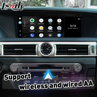 Lsailt Android Auto Carplay อินเทอร์เฟซสำหรับ Lexus GS350 GS200t GS300h GS450h AWD F Sport 2016-2020