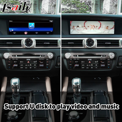 Lsailt Android Auto Carplay อินเทอร์เฟซสำหรับ Lexus GS350 GS200t GS300h GS450h AWD F Sport 2016-2020