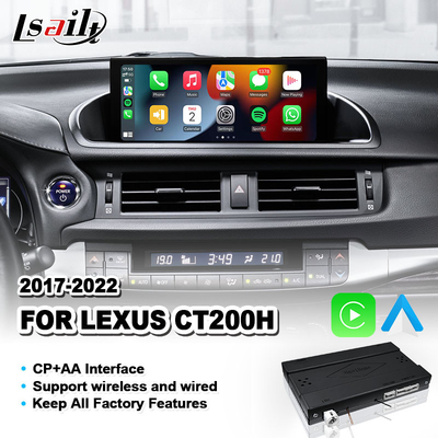 เครื่องเล่นรถไร้สายและ Android Auto Interface สําหรับ Lexus CT 200h FSport CT 2017-2022