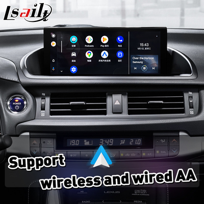 เครื่องเล่นรถไร้สายและ Android Auto Interface สําหรับ Lexus CT 200h FSport CT 2017-2022