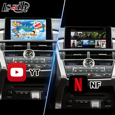 Lsailt Android Multimedia Video Interface สําหรับ Lexus NX300h NX200t NX F-Sport การควบคุมทัชพาด 2014-2017