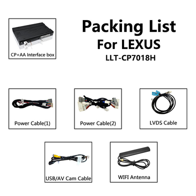 CP AA แอนดรอยด์ ออโต้ คาร์เพลย์ อินเตอร์เฟซสําหรับ Lexus LX 450d 570 570s VDJ200 J200 2016-2021