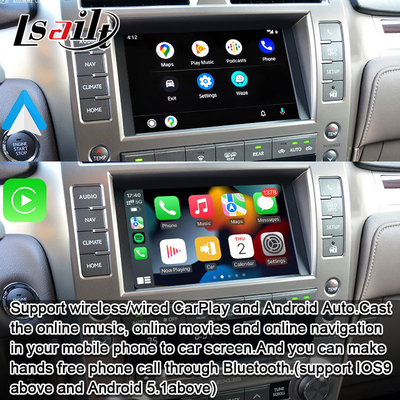 Lexus CarPlay Interface สําหรับ GX460 GX400 2014- พร้อมกับ Wireless Android Auto โดย Lsailt
