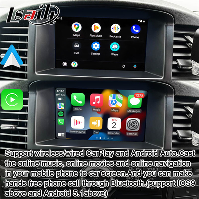 อินเตอร์เฟซ CarPlay แบบไร้สายสําหรับ Nissan Pathfinder R51 Navara D40 2013-2016 Android Auto, CarLife, Mirror Link