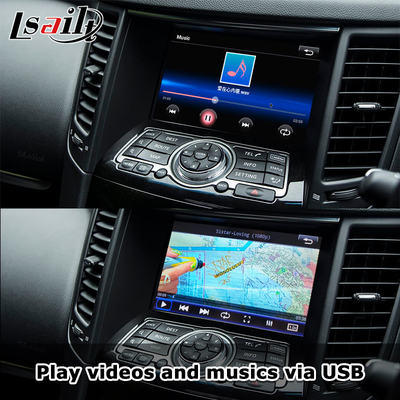 Lsailt CarPlay Interface สําหรับ Infiniti QX70 FX50 FX35 FX37 2011-2018 แอนดรอยด์ ออโต้ ดีโคเดอร์ การติดตั้ง Pin to Pin
