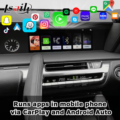อินเตอร์เฟซ CarPlay แบบไร้สาย หน้าจอ OEM ที่บูรณาการสําหรับ Lexus LX570 LX460d 2016-2021 อินเตอร์เฟสวีดีโออัตโนมัติ Android