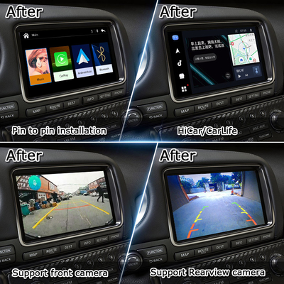 อินเตอร์เฟซ CarPlay แบบไร้สายสําหรับ GT-R GTR R35 2011-2017 รวม Android Auto, GPS Navigation, กล้องหลัง