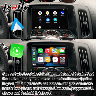 Lsailt Carplay Interface Box สําหรับ นิสสัน 370Z 2010-2020 แอนดรอยด์ รองรับการใช้งานเสียง