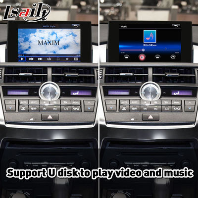 Lsailt / Navihome Android Auto Carplay Interface สําหรับ Lexus NX300h NX200t การควบคุมกระดุม 2014-2017 NX ES RX