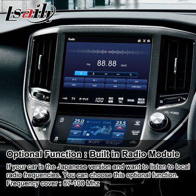 อินเตอร์เฟซวีดีโอมัลติมีเดียสําหรับ Android 2012-2018 Toyota Crown S210 AWS210 GRS210 GWS214 Majesta Athlete