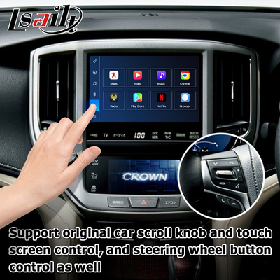 8+128GB Toyota Crown อินทรอยด์ Carplay อินเตอร์เฟซรุ่นที่ 14 AWS214 GWS215 S210 โดย Qualcomm