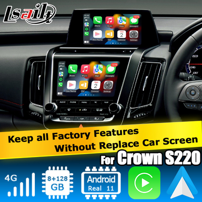 Toyota Crown S220 แอนดรอยด์ มัลติมีเดียไร้สาย carplay แอนดรอยด์อัตโนมัติ โดย Qualcomm 8+128GB