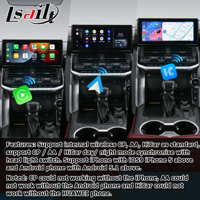 โตโยต้า แลนด์ ครูเซอร์ LC300 อัพเกรด สไตล์โรงงาน อินเตอร์เฟซวีดีโอ Android carplay android auto