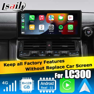 โตโยต้า แลนด์ ครูเซอร์ LC300 อัพเกรด สไตล์โรงงาน อินเตอร์เฟซวีดีโอ Android carplay android auto
