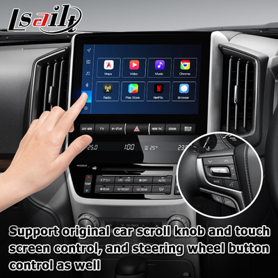 โตโยต้า แลนด์ครูเซอร์ LC200 อินเตอร์เฟซวีดีโอ Android 8+128GB โดย Qualcomm พร้อม Carplay Android auto