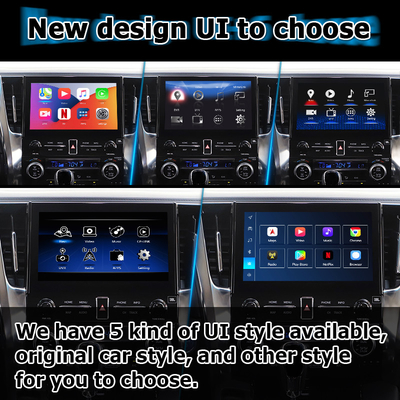 Toyota Alphard Vellfire AH30 ซีรี่ย์ แอนดรอยด์ คาร์เพลย์ อินเตอร์เฟซ กล่อง Qualcomm 6125 8+128GB