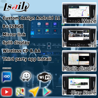 Toyota Alphard Vellfire AH30 ซีรี่ย์ แอนดรอยด์ คาร์เพลย์ อินเตอร์เฟซ กล่อง Qualcomm 6125 8+128GB