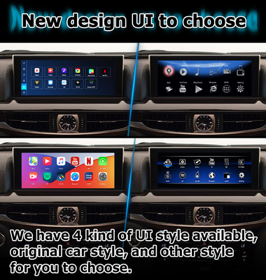 Lexus LX570 LX450d อินเตอร์เฟซวีดีโอ Android รองรับการเล่นรถ Android auto Qualcomm 8+128GB Android 11