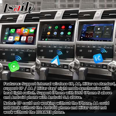 Lexus GX460 แอนดรอยด์ มัลติมีเดีย Carplay แอนดรอยด์ ออโต้ วิดีโอ อินเตอร์เฟซ