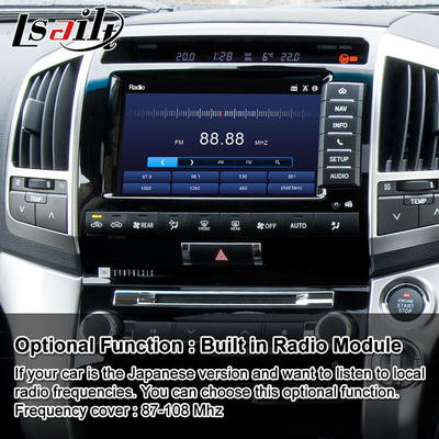 Lsailt Android Multimedia Video Interface สําหรับ Toyota Land Cruiser LC 200 V8 LC200 ปี 2012-2015