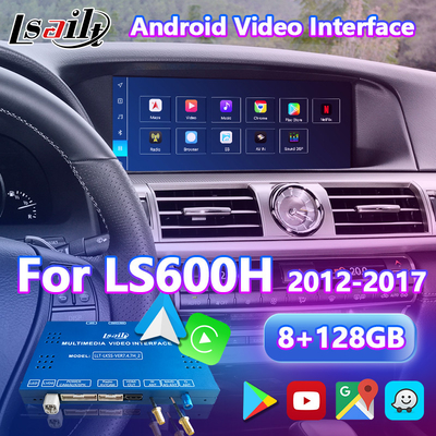 Lsailt 8+128GB แอนดรอยด์ มัลติมีเดีย คาร์เพลย์ อินเตอร์เฟส กล่องสําหรับ Lexus LS LS600h LS460 2012-2017