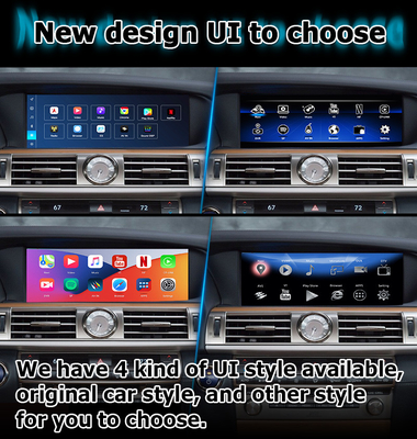Lexus LS460L LS600hL แอนดรอยด์ 11 carplay ฐานอินเตอร์เฟซวีดีโอบน Qualcomm 8+128GB