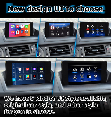 Lexus CT200h แอนดรอยด์ 11 อินเตอร์เฟซวีดีโอ carplay แอนดรอยด์ ออโต้เบสบน Qualcomm 8+128GB