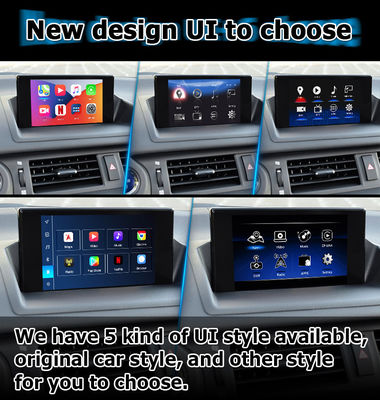 Lexus CT200h แอนดรอยด์ 13 อินเตอร์เฟซวีดีโอ carplay แอนดรอยด์ ออโต้เบสบน Qualcomm 8+128GB