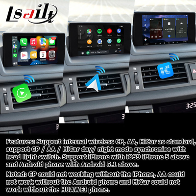 Lexus CT200h แอนดรอยด์ 11 อินเตอร์เฟซวีดีโอ carplay แอนดรอยด์ ออโต้เบสบน Qualcomm 8+128GB