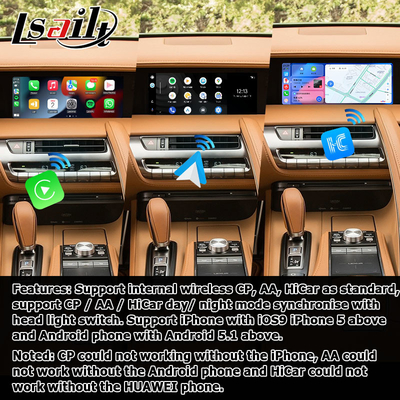 Lexus LC500 LC500h แอนดรอยด์ คาร์เพลย์ อินเตอร์เฟซวีดีโอฐานบน Qualcomm 6125 8+128GB