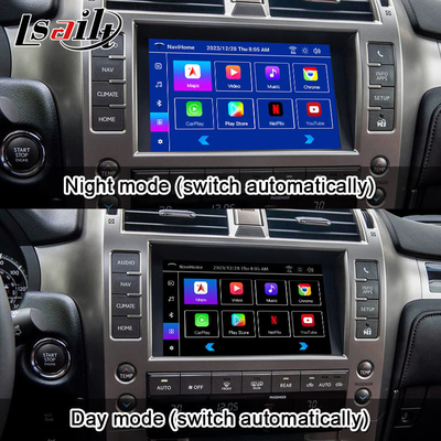 8+128GB แอนดรอยด์ 11 Lexus Video Interface สําหรับ GX460 2014-2021 รวมการเล่น CarPlay แบบไร้สาย, แอนดรอยด์ ออโต้