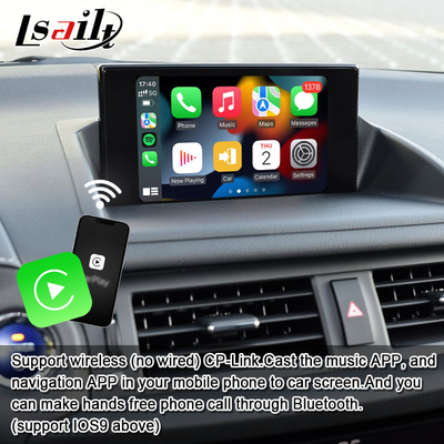 Lsailt Wireless CarPlay Android Video Interface สําหรับ Lexus CT CT200H 2014-2017 การสนับสนุน ดาวน์โหลด APPs, NetFlix, YouTube