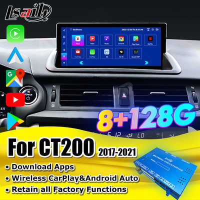 Lsailt Lexus Video Interface สําหรับ CT200h 2017-2021 GX LX ES LS...รวม CarPlay, Android Auto, Spotify