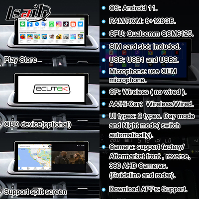 Lsailt Lexus Video Interface สําหรับ CT200h 2017-2021 GX LX ES LS...รวม CarPlay, Android Auto, Spotify